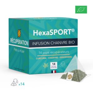 Hexa-zen Infusion chanvre bio 20% menthe 14 sachets